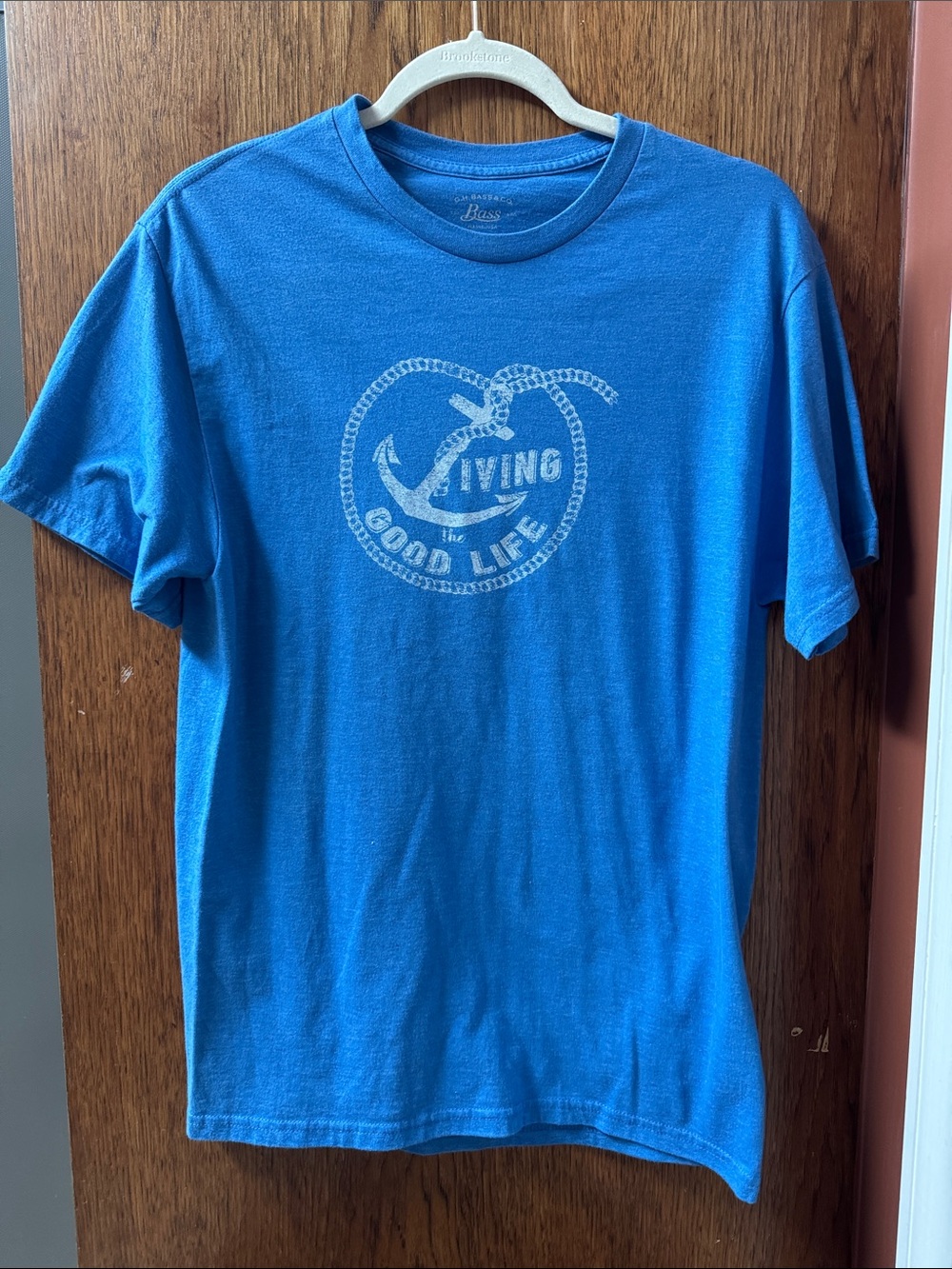 G.H. Bass & Co. Blue Short Sleeve Logo Tee